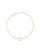 Anni Lu Gold Plated Sterling Silver Baroque Pearl Gemstone Bracelet -