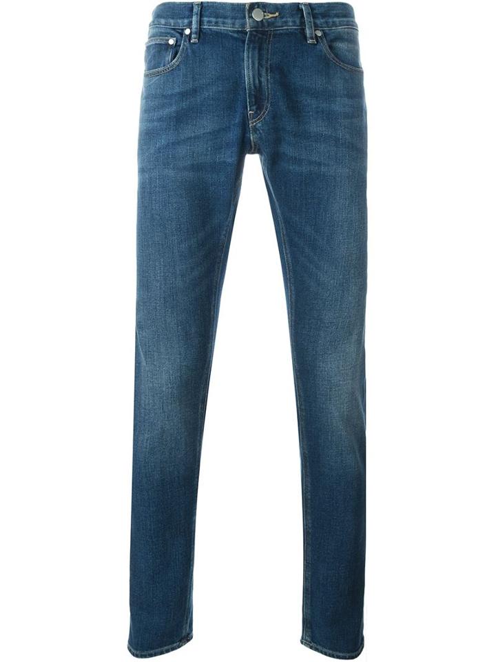 Michael Kors Skinny Jeans, Men's, Size: 36, Blue, Cotton/spandex/elastane/leather