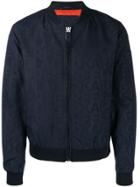 Karl Lagerfeld Contrast Fitted Jacket - Blue