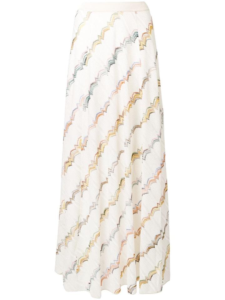 Missoni Striped Long Skirt - Neutrals