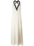 Brunello Cucinelli Back Bow Evening Dress