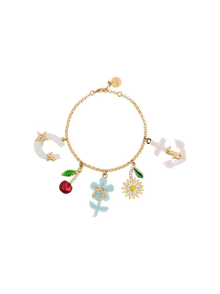 Miu Miu Multicoloured Charm Bracelet - Metallic