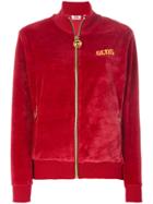 Gcds Velvet Track Top - Red