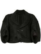 Comme Des Garçons Pre-owned Scuba Cropped Jacket - Black