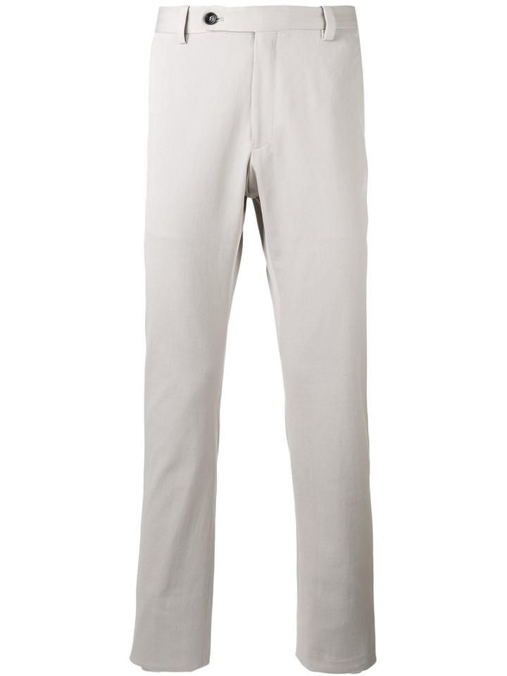 Giorgio Armani Classic Chinos, Men's, Size: 52, Grey, Cotton