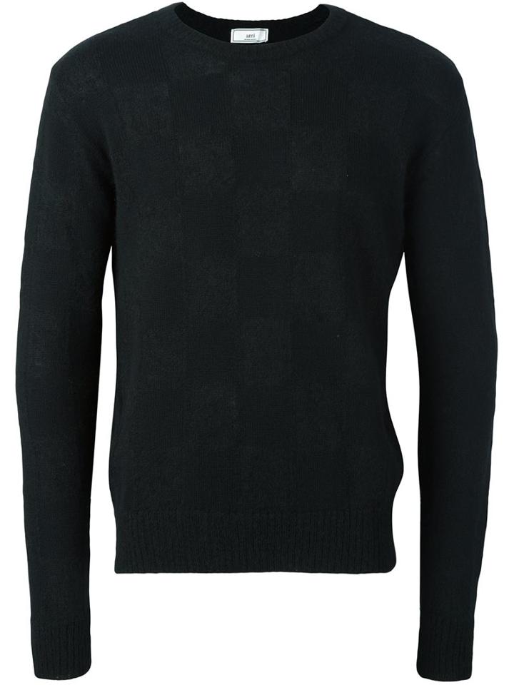 Ami Alexandre Mattiussi Checked Pattern Jumper