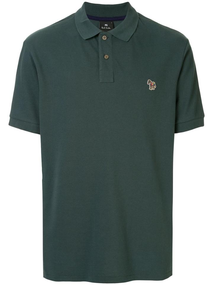 Paul Smith Zebra Embroidered Polo Shirt - Green