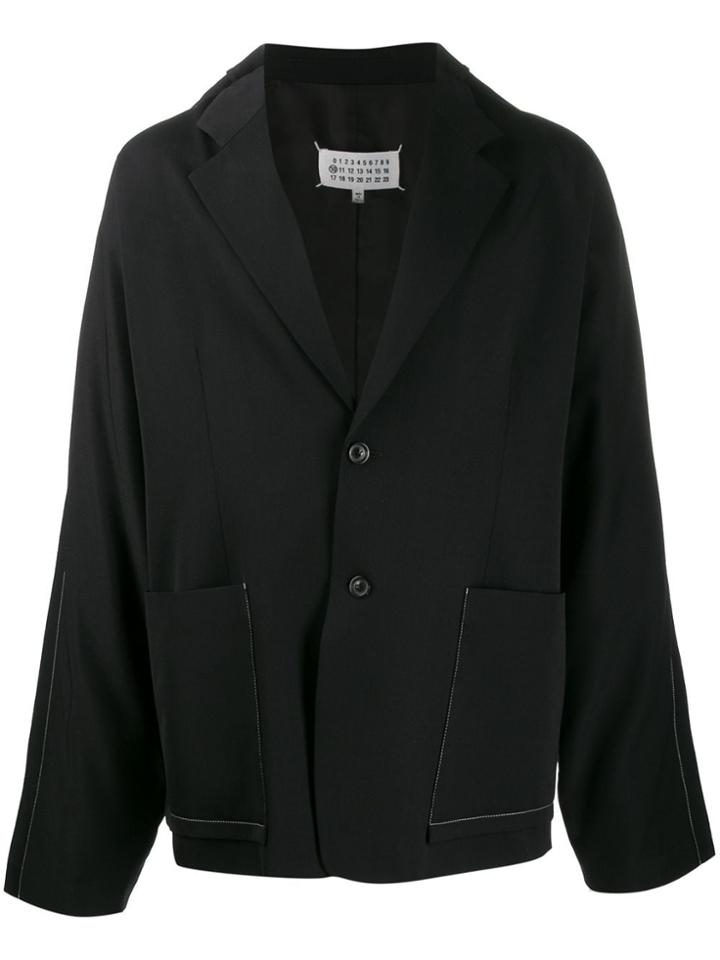 Maison Margiela Oversized Single-breasted Blazer - Black