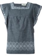 Vanessa Bruno Athé Embroidered Top