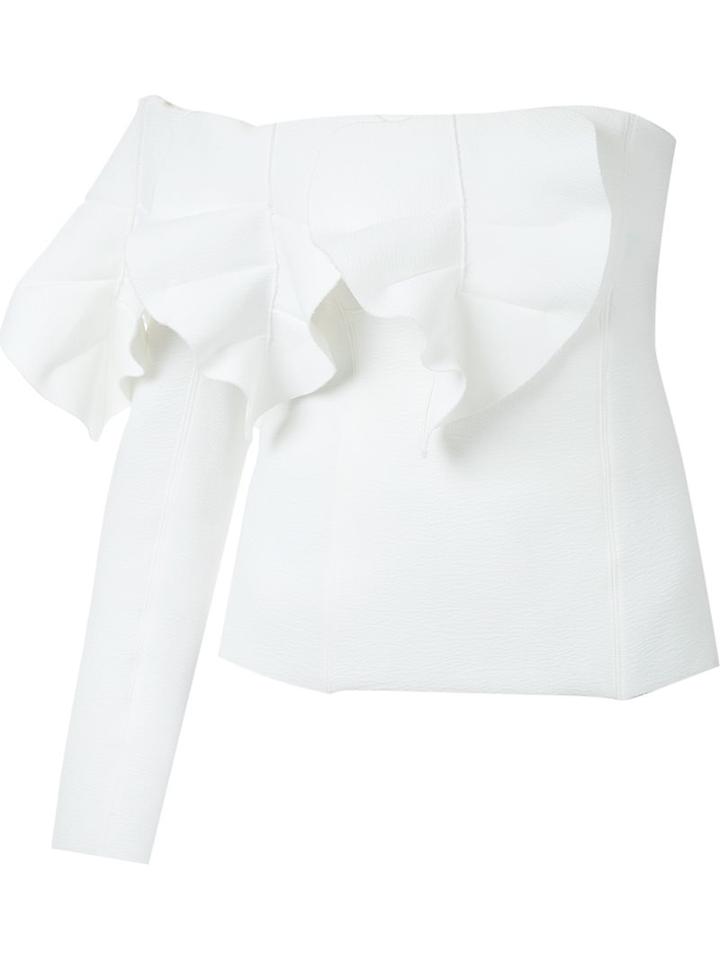 Christopher Esber Single Sleeved Leaf Bodice