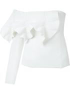 Christopher Esber Single Sleeved Leaf Bodice