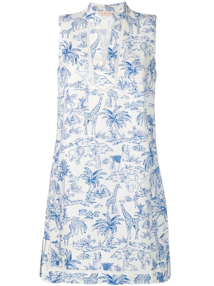 Tory Burch Sleeveless Tunic Dress - White