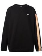 Raf Simons - Stripe Print Sweatshirt - Men - Cotton - S, Black, Cotton