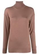 Tom Ford Roll Neck Fine Knit Jumper - Pink