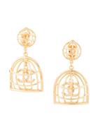 Chanel Pre-owned 1993 Cc Logos Earrings - Gold