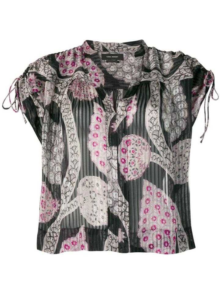 Isabel Marant Printed Sleeveless Blouse - Black