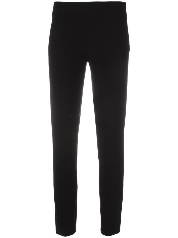 Moschino Slim Fit Trousers, Women's, Size: 46, Black, Triacetate/polyester