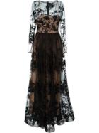 Zuhair Murad Sheer Embroidered Gown