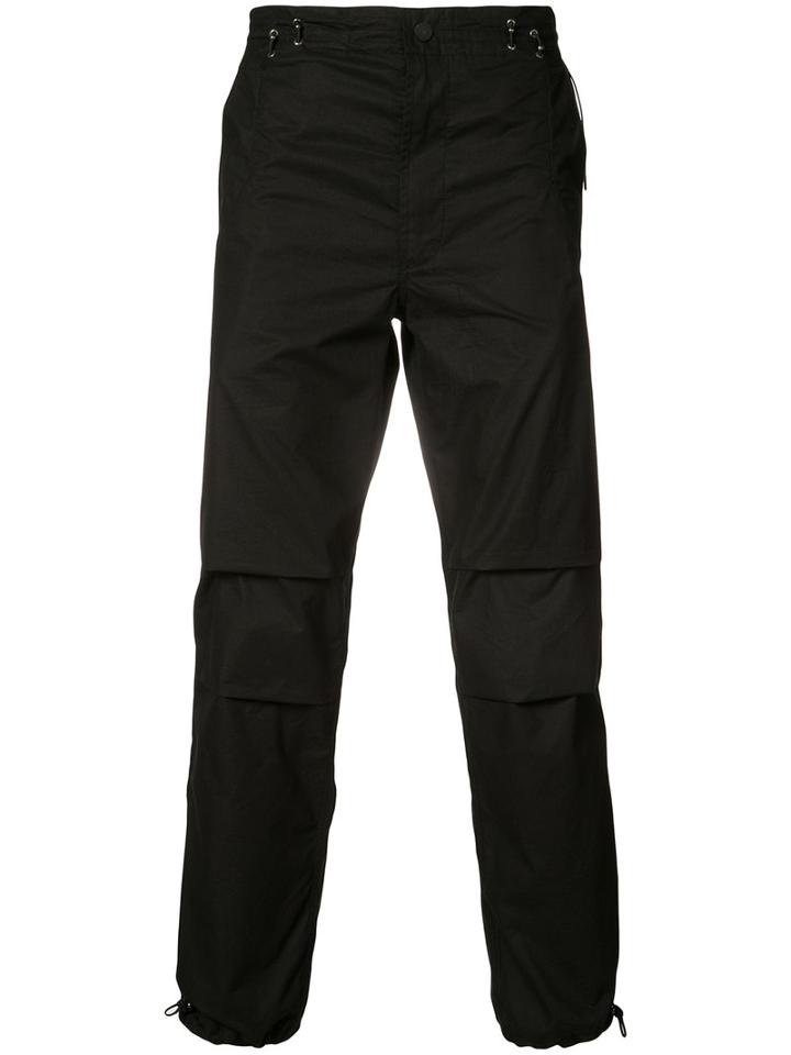 Maharishi - Embroidered Snake Track Pants - Men - Cotton - M, Black, Cotton