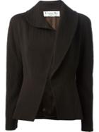 Christian Dior Vintage Jacquard Jacket, Women's, Size: 38, Brown