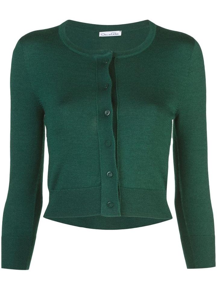Oscar De La Renta Buttoned Cardigan - Green
