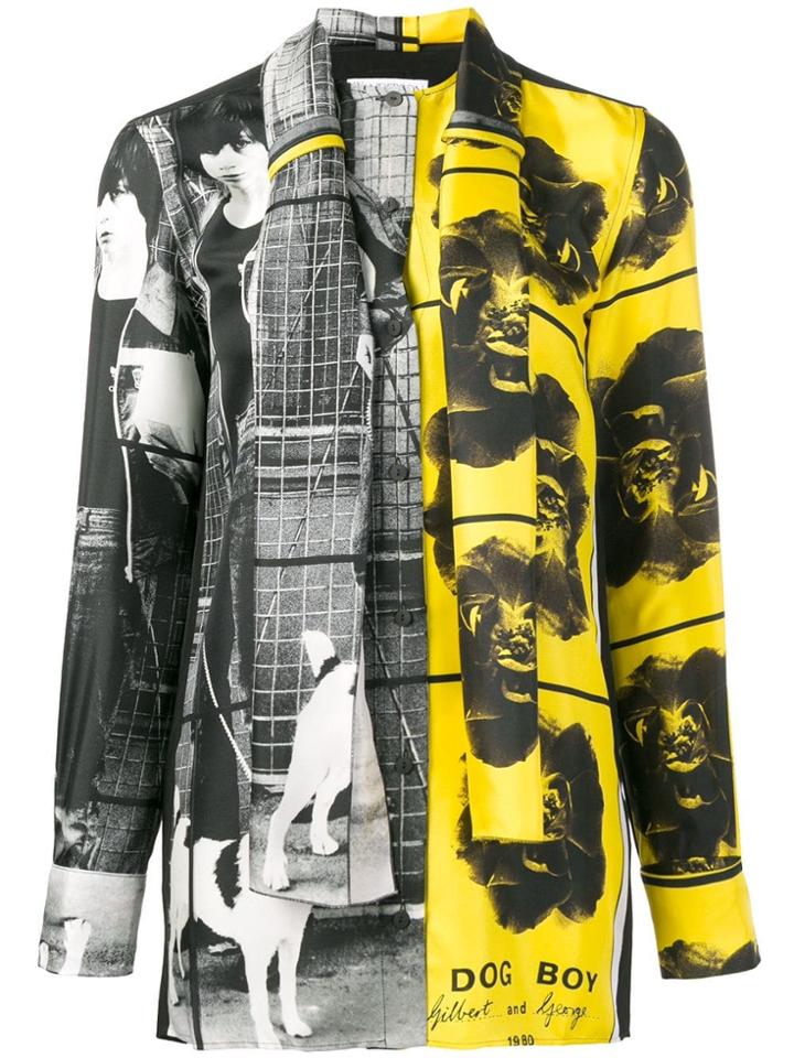 Jw Anderson Gilbert And George Print Blouse - Black