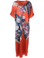 Josie Natori Patch-work Caftan Dress - Yellow