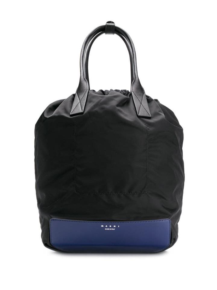 Marni Top-handle Drawstring Backpack - Black