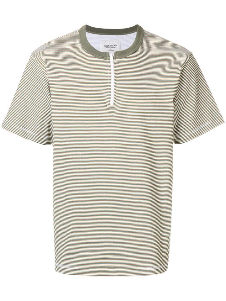 Noon Goons Zip Detail Striped T-shirt - Unavailable