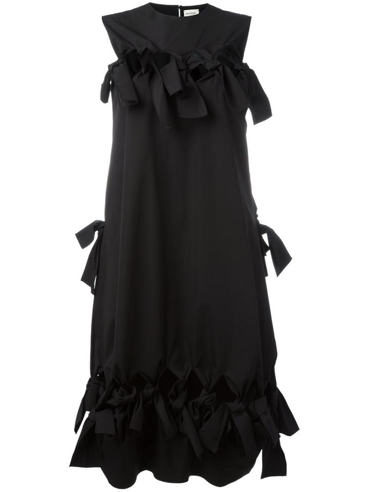 Maison Rabih Kayrouz Knots Detail Dress, Women's, Size: 36, Black, Cotton