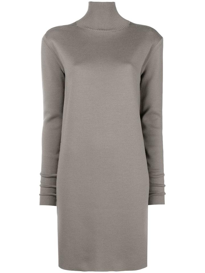 Rick Owens Mid-length Turtleneck Sweater - Grey