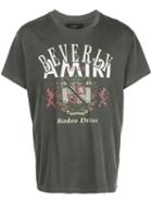 Amiri Coat Of Arms Print T-shirt - Grey