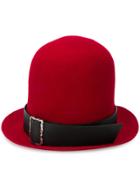 Yohji Yamamoto Buckled Hat - Red