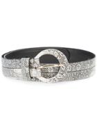 Oscar De La Renta Panelled Belt - White