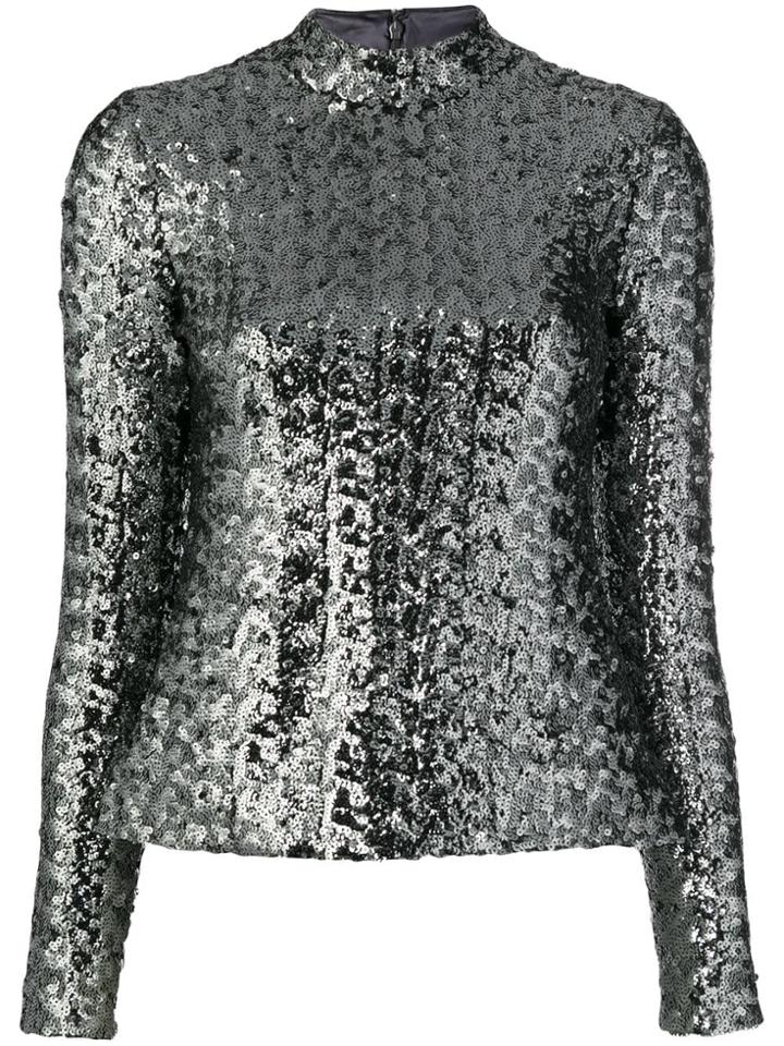 Alexis Sequinned Top - Silver