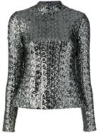 Alexis Sequinned Top - Silver