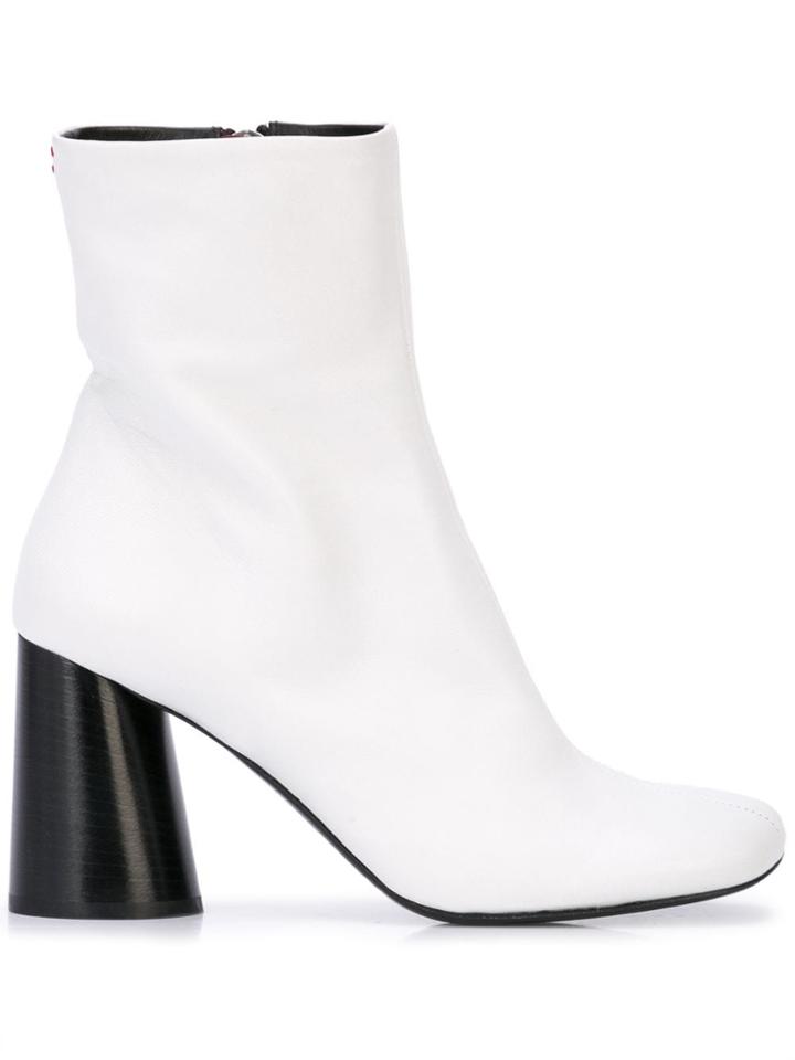 Chuckies New York X Halmanera 85mm Oriett Boots - White