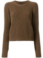 Roberto Collina Rib Knit Sweater - Brown