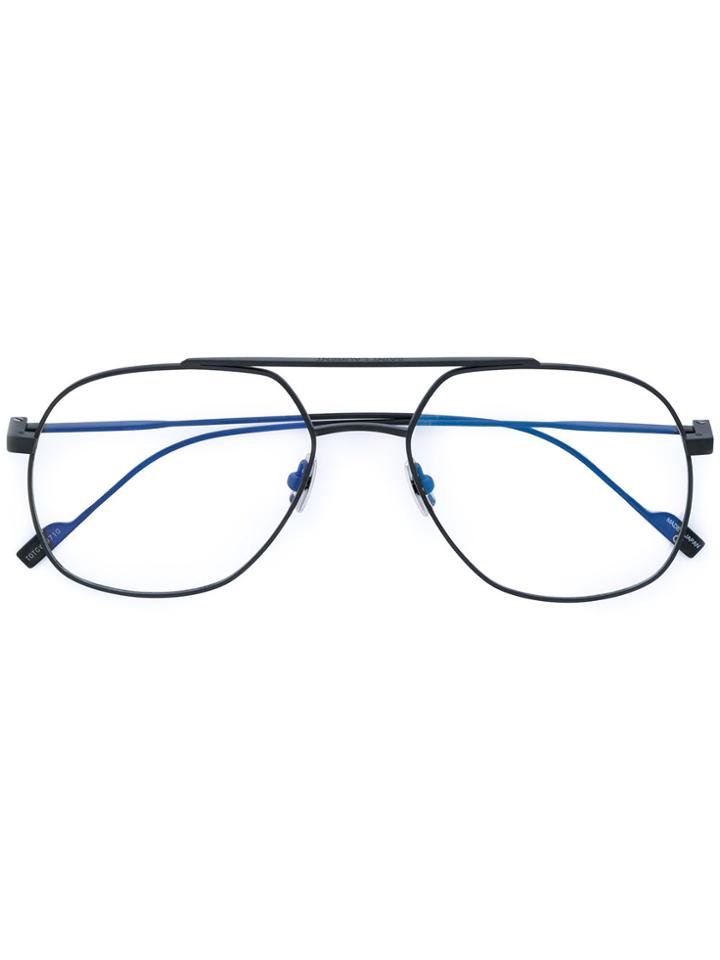 Saint Laurent Eyewear Sl 194 Aviator Glasses - Black