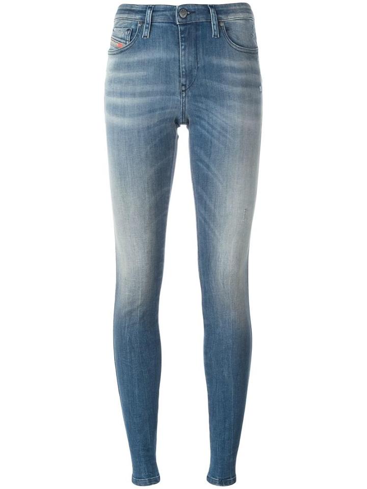 Diesel 'skinzee' Jeans, Women's, Size: 24/32, Blue, Cotton/polyester/spandex/elastane