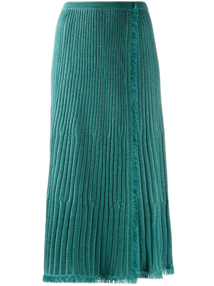 Diane Von Furstenberg Brooklyn Wrap Midi Skirt - Blue