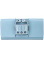 Perrin Paris - Glove Handle Clutch Bag - Women - Leather - One Size, Blue, Leather