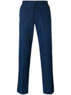 Ps By Paul Smith - Slim Fit Trousers - Men - Cotton/linen/flax - 31/32, Blue, Cotton/linen/flax