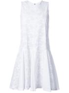 Mikio Sakabe Floral Embroidered Flared Shift Dress