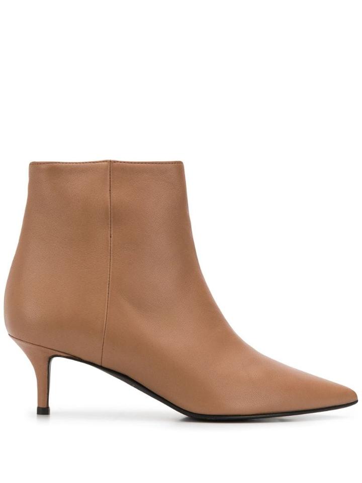 Marc Ellis Pointed Zip-up Boots - Brown