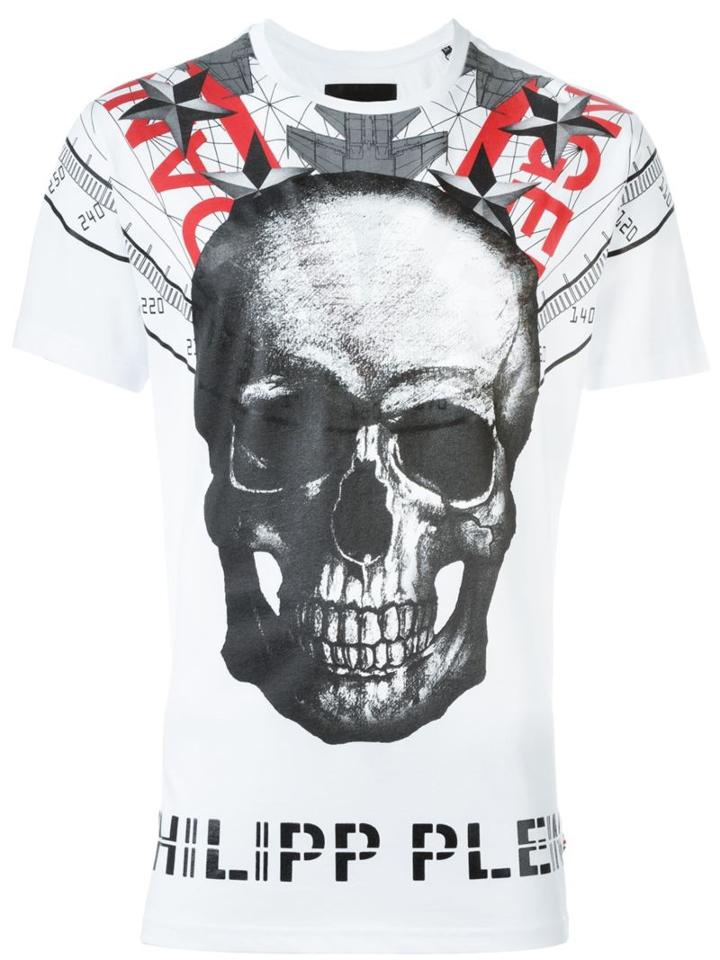 Philipp Plein 'clearwater' T-shirt, Men's, Size: Medium, White, Cotton