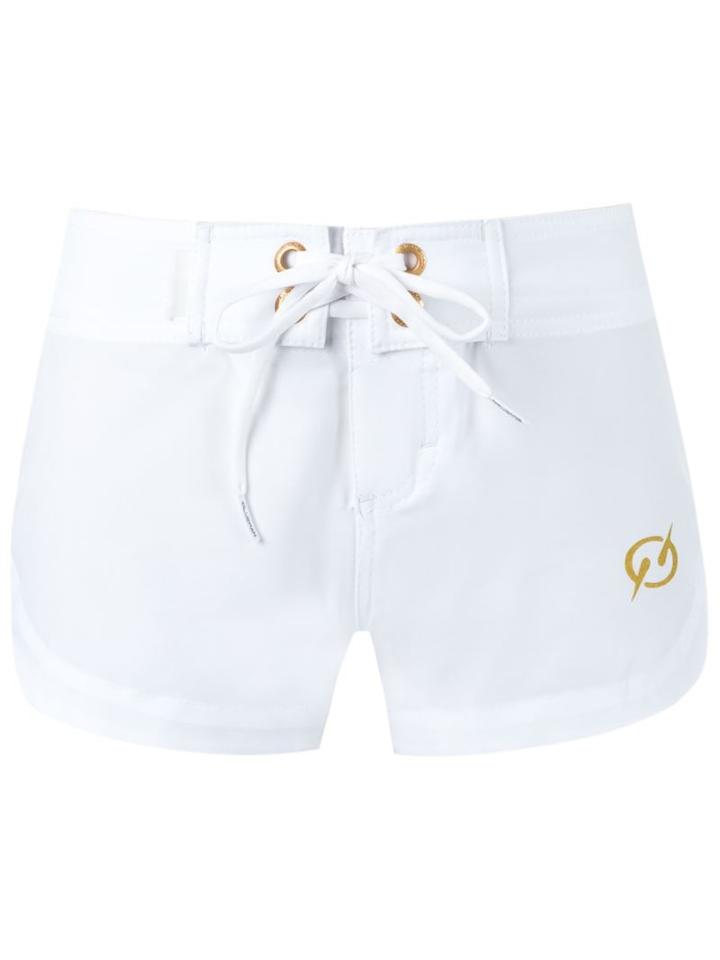 Blue Man Front Lace Up Shorts