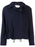 Chloé Drawstring Cropped Jacket - Blue