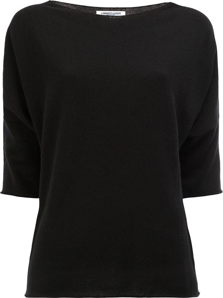 Lamberto Losani Cashmere Jumper, Women's, Size: Medium, Black, Cashmere