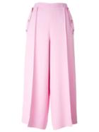 Emilio Pucci Pleated Culottes, Women's, Size: 40, Pink/purple, Viscose